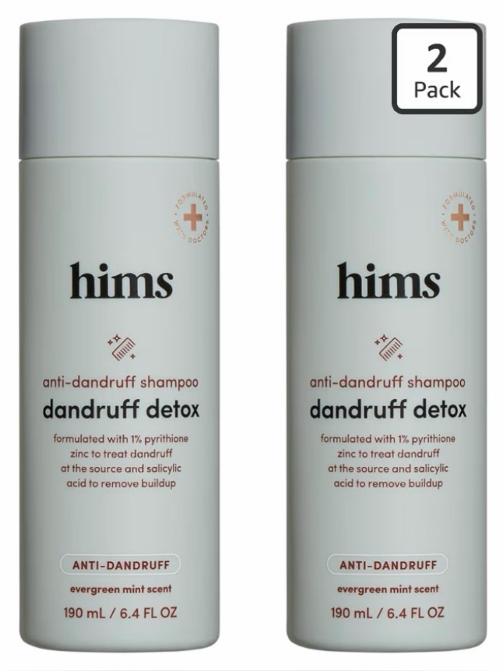 {Set of 2} hims Dandruff Detox Shampoo w/ Pyrithione Zinc 6.4 oz ~ New / Sealed